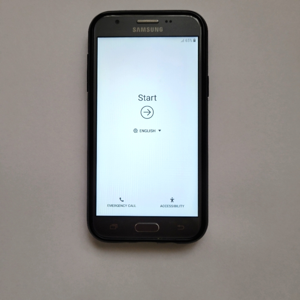 Samsung J327a with Case